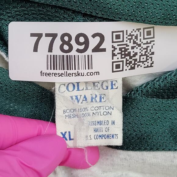 Vintage 80s Taz-Mania Mesh Hooded Shirt Small 17x24 Cropped - Picture 7 of 13